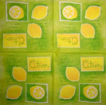 185 Zitronen, Orangen - 3-lagig - SALE !